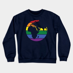 Earth Rainbow Colors Crewneck Sweatshirt